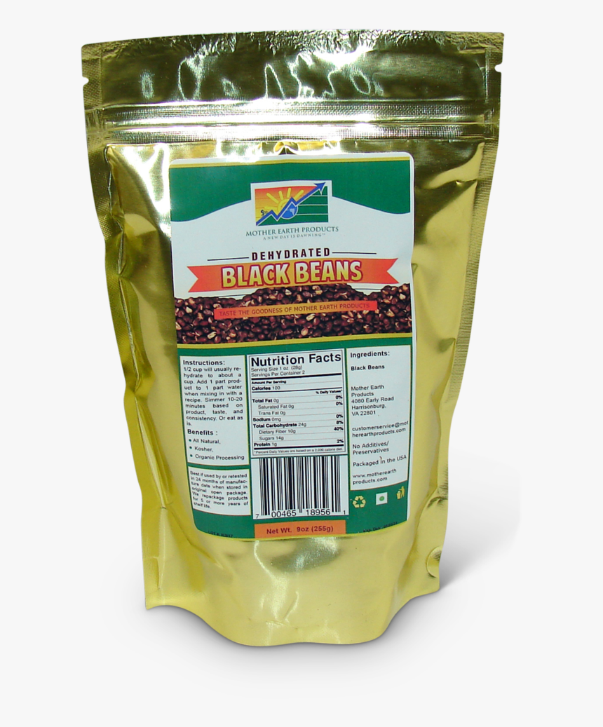 Dehydrated Black Beans 2 Cup Mylar Front - Grated Parmesan, HD Png Download