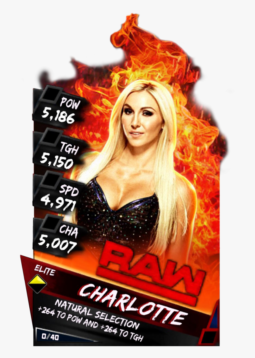 Supercard Charlotte S3 Elite Raw - Wwe Supercard Elite Cards, HD Png Download