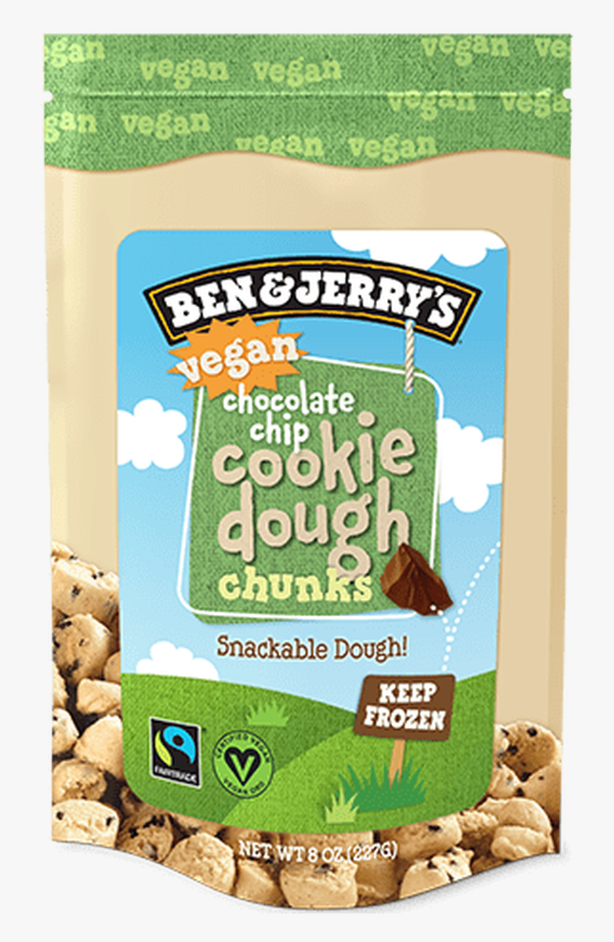Ben & Jerry S, Vegan Chocolate Chip Cookie Dough Chunks, - Ben And Jerry's Edible Cookie Dough, HD Png Download