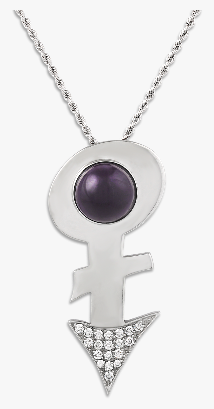 Prince’s Amethyst Love Symbol Pendant - Pendant, HD Png Download