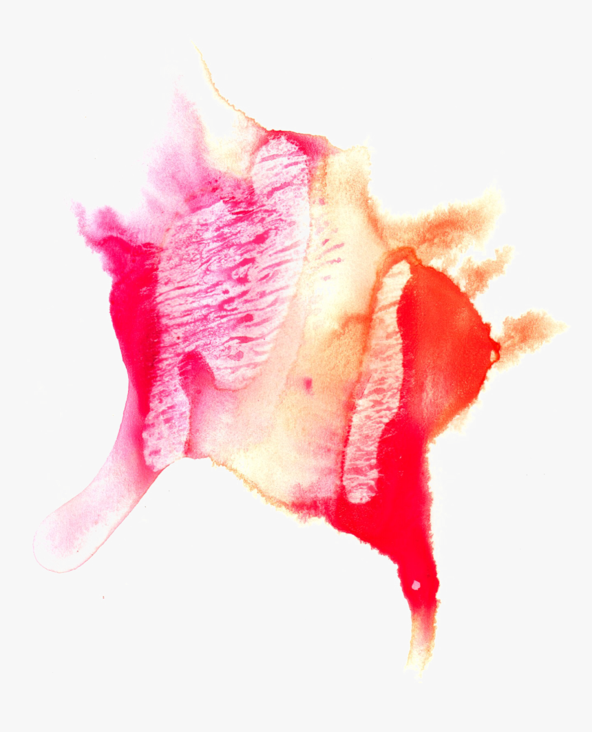 Transparent Red Watercolor Png - Watercolor Abstract Red Png, Png Download