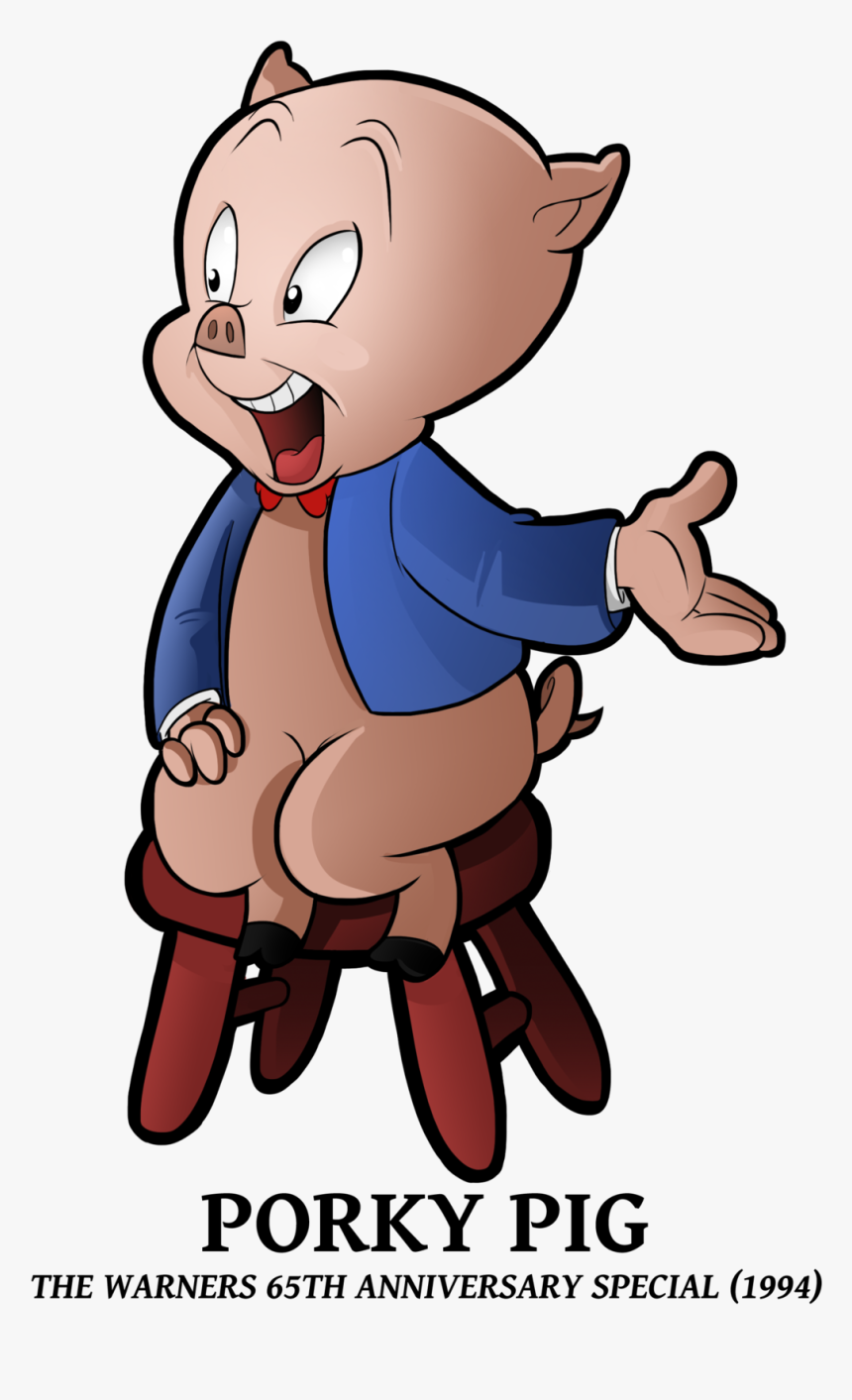 Animaniacs Cameos Porky Pig By Boscoloandrea Looney - Porky Pig, HD Png Download