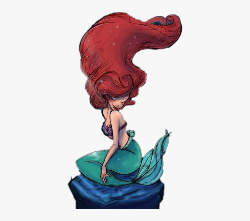 #princess #ariel #siren #princesa #sirena #disneyprincess - My Little Mermaid Art, HD Png Download