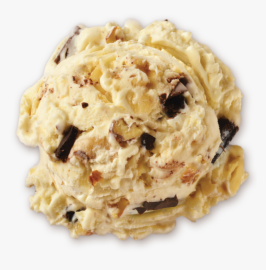 Homemade Brand Banana Chocolate Chunk Ice Cream Scoop - Banana Chocolate Chunk Ice Cream, HD Png Download