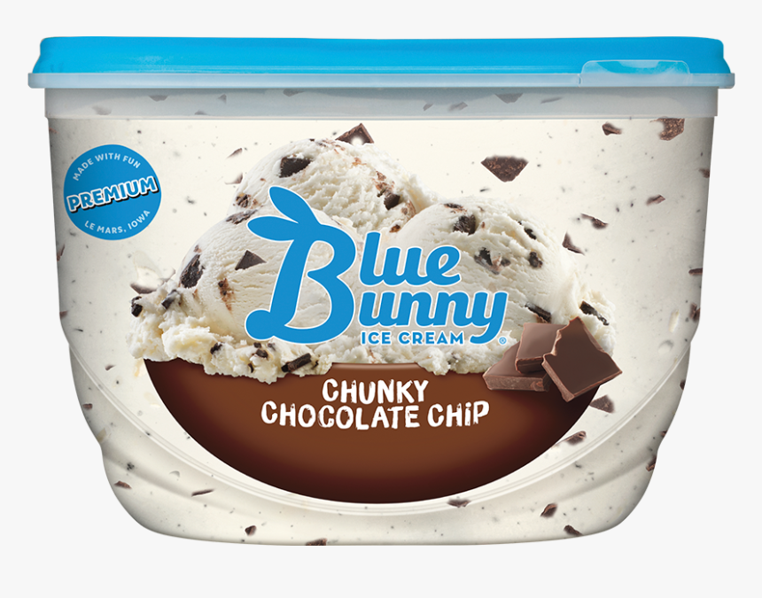 Blue Bunny Chocolate Chip Ice Cream , Png Download - Blue Bunny Cherry Chocolate Chunk, Transparent Png