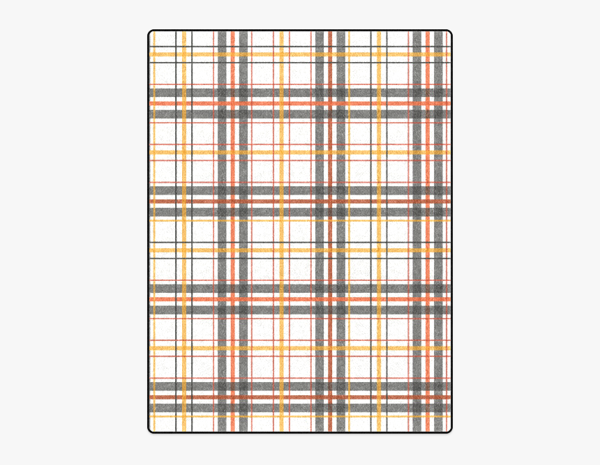 Orange, Black, White Blanket 50 X60 - Plaid, HD Png Download