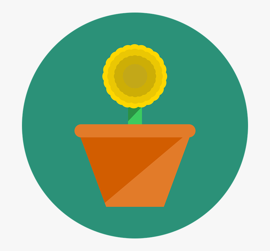 Simple, Flower, Spring, Design, Icon, Colorful - Circle, HD Png Download