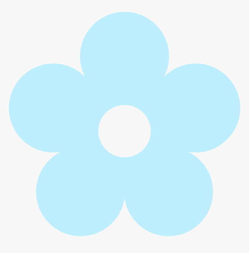 Light Blue Clipart Light Pink - Flower Drawing With Color, HD Png Download
