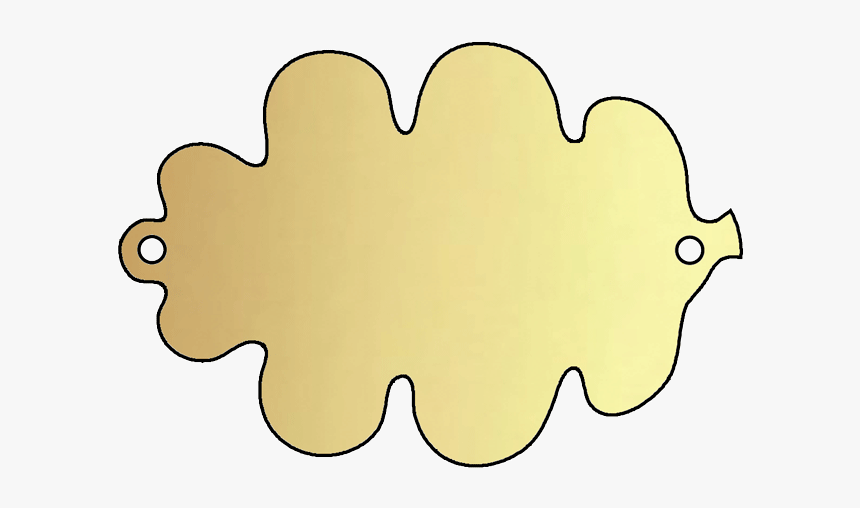 Blank Oak Leaf Plaque By Metallic Garden, HD Png Download