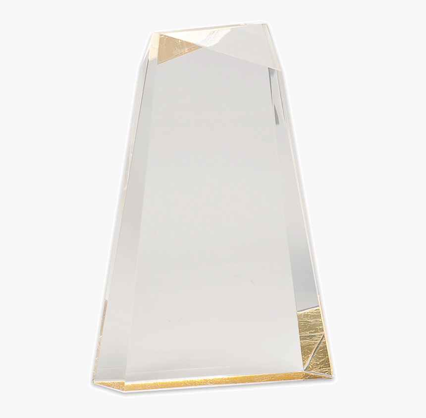 Blank Gold Facet Wedge Acrylic Award - Wood, HD Png Download