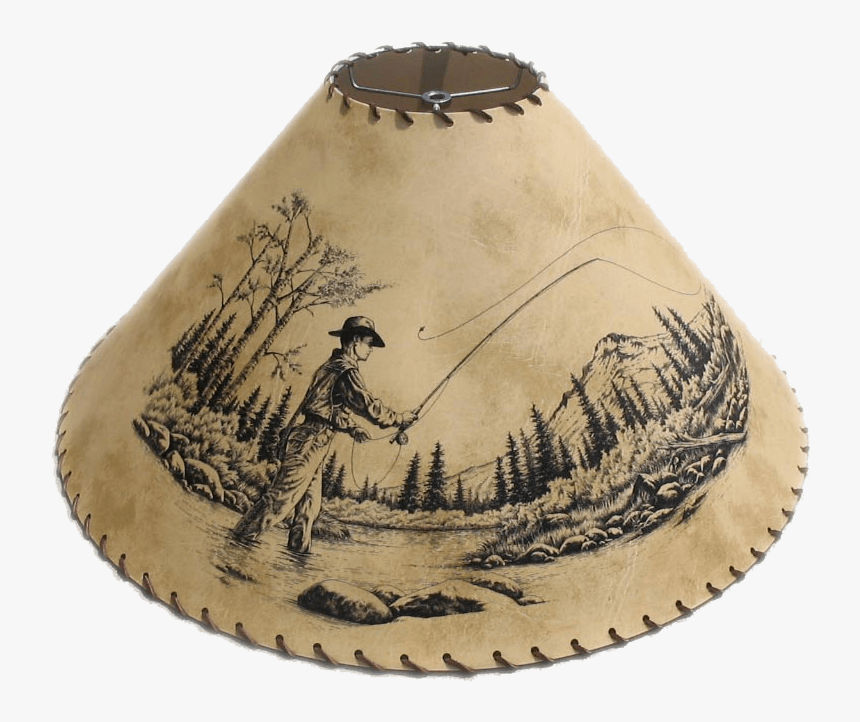 Wildlife Lampshade - Fly Fisherman - Lampshade, HD Png Download