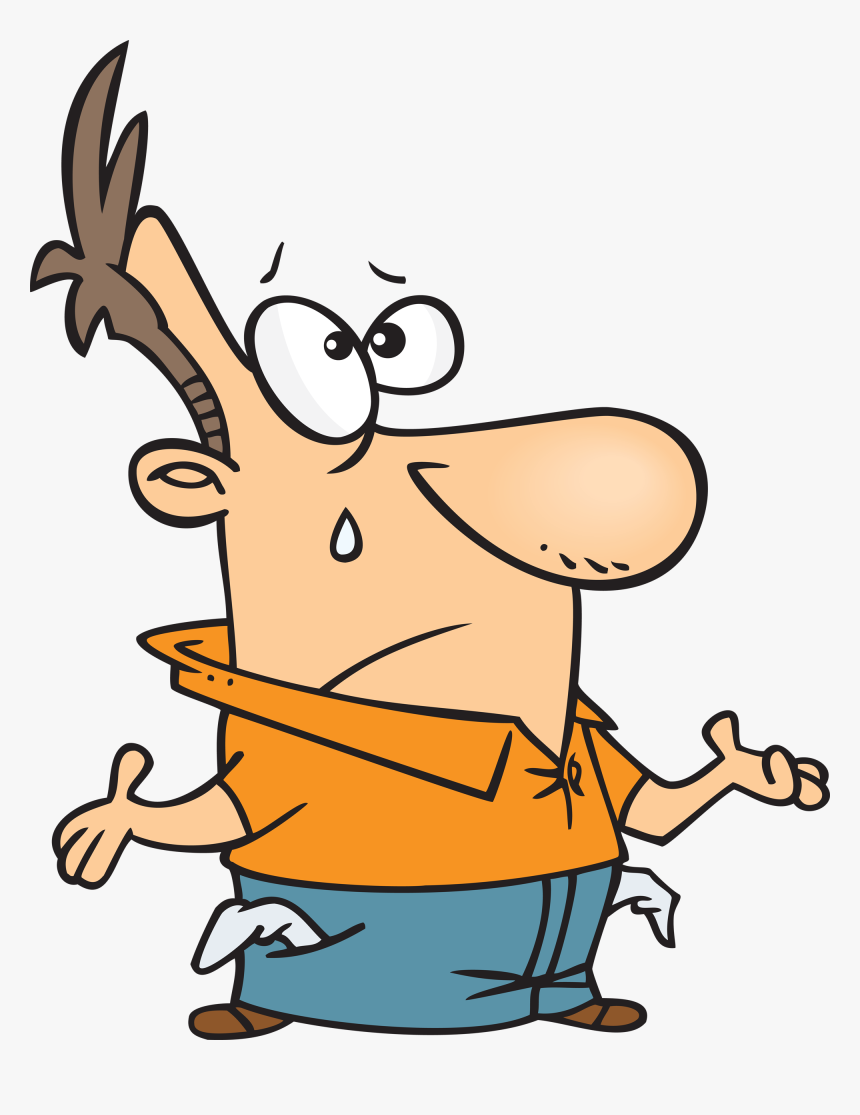 Dreams Clipart Money Guy - Empty Pockets Cartoon, HD Png Download