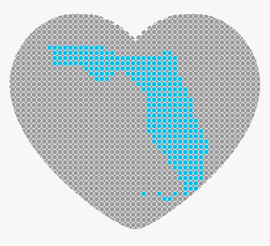 Florida Encapsulated By A Heart - Heart, HD Png Download
