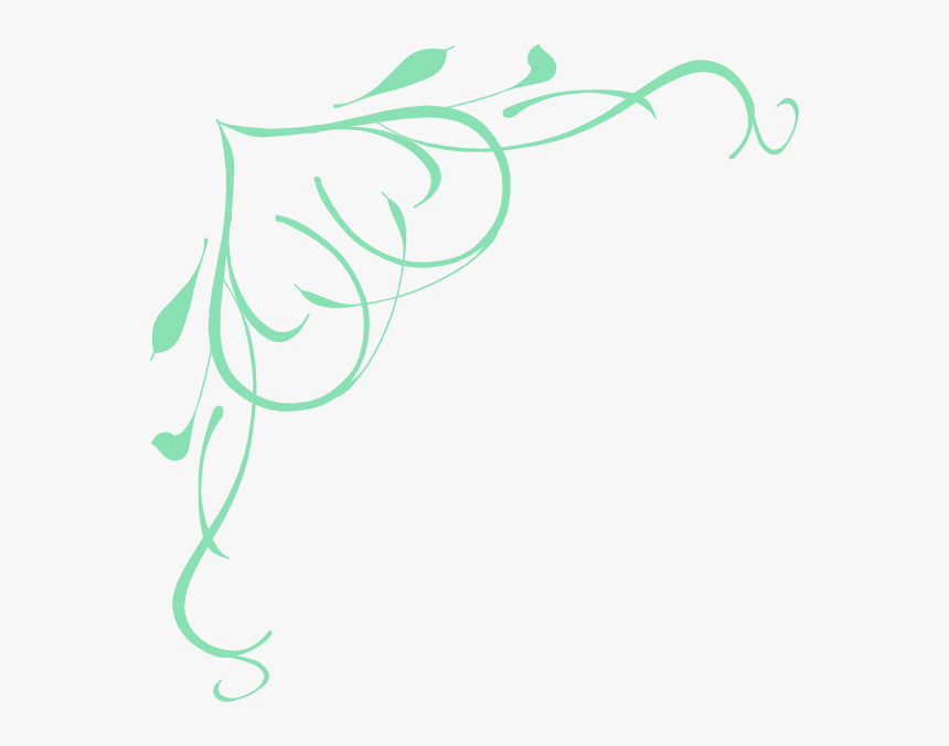 How To Set Use Blue Swirl Heart In Teal Clipart - Swirl Png Blue, Transparent Png