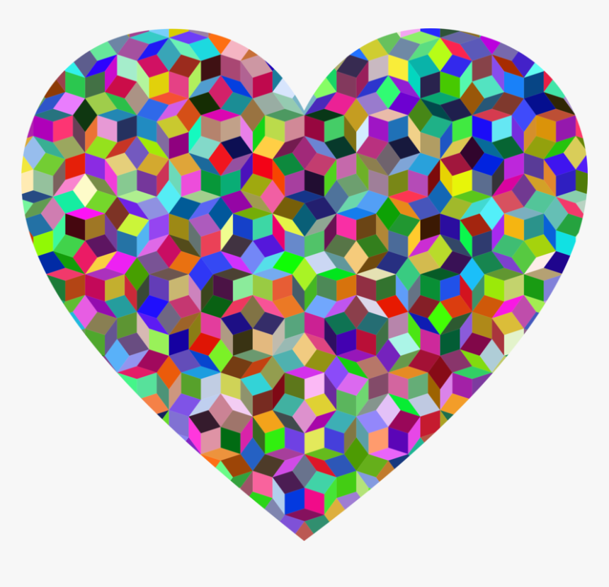 Heart,organ,penrose Triangle - Mathematical Rangoli In Tessellation, HD Png Download