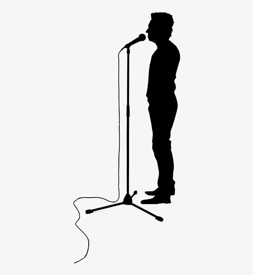 Microphone Stand , Png Download - Mic Stand Silhoutte Png, Transparent Png