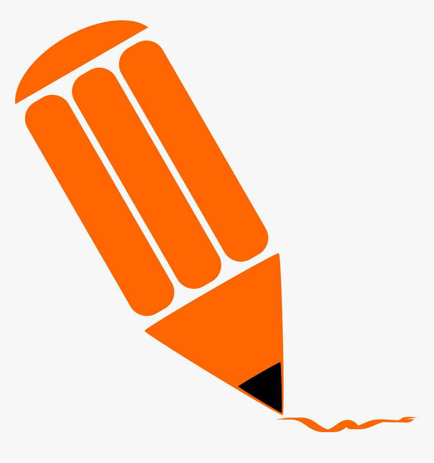 Orange Pencil Clip Art , Png Download - Orange Pencil Clip Art, Transparent Png