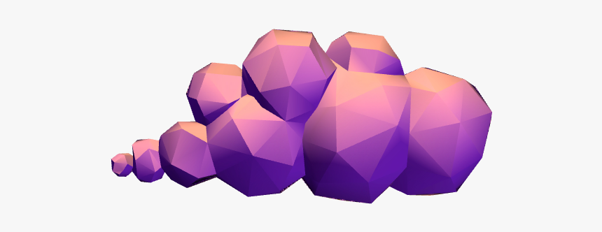 Low Poly Clouds - Hot Air Balloon, HD Png Download