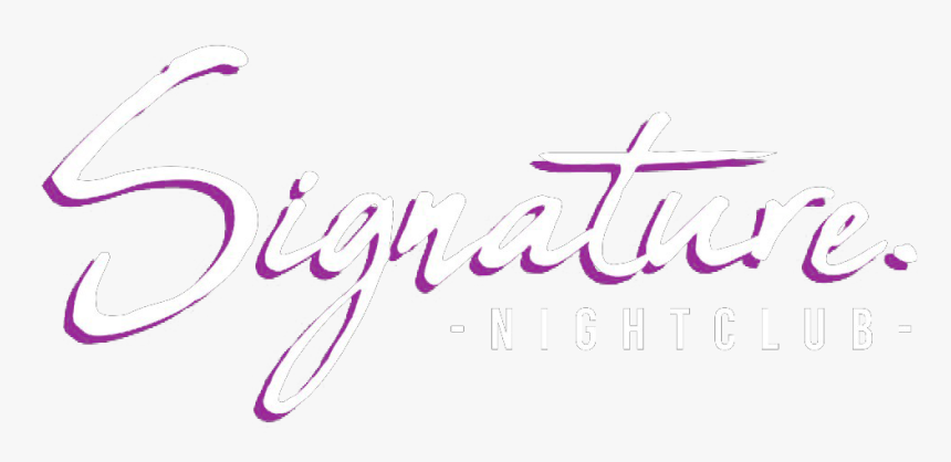 Signature Nightclub - Calligraphy, HD Png Download
