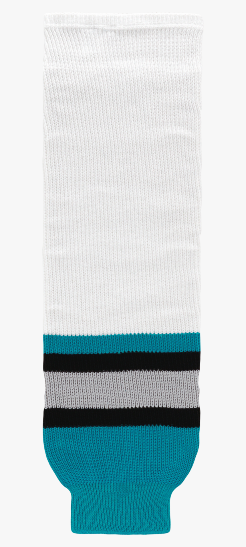 Athletic Knit Hs630 San Jose Sharks White Ice Hockey - Hockey Sock, HD Png Download