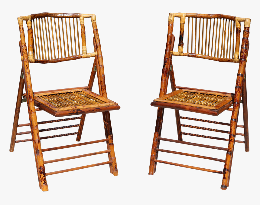 Bamboo Dining Chairs Folded, HD Png Download