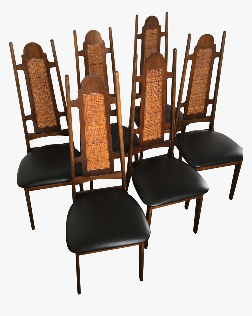 Mid Century High Back Dining Set Of - Chair, HD Png Download