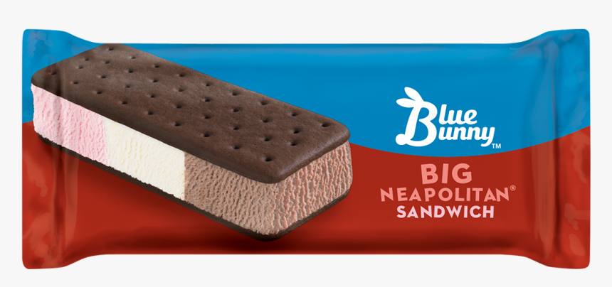 Big Neapolitan® Sandwich - Big Neapolitan Ice Cream Sandwich, HD Png Download