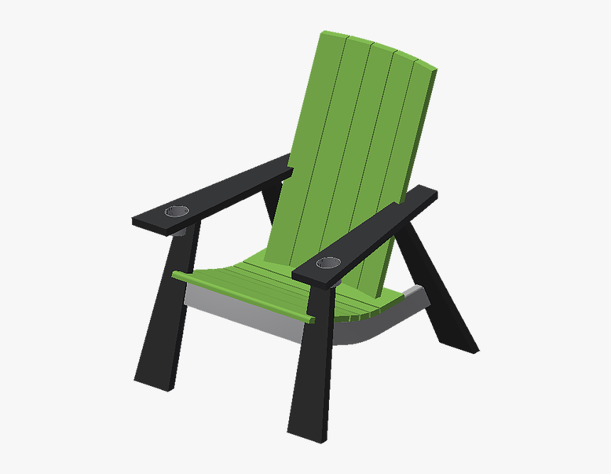 Double Colour Chairs - Adirondack Chair, HD Png Download