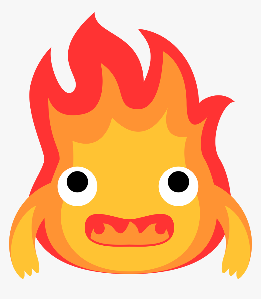 Clip Art Royalty Free Download Sally Ellen Doodles - Studio Ghibli Art Calcifer, HD Png Download