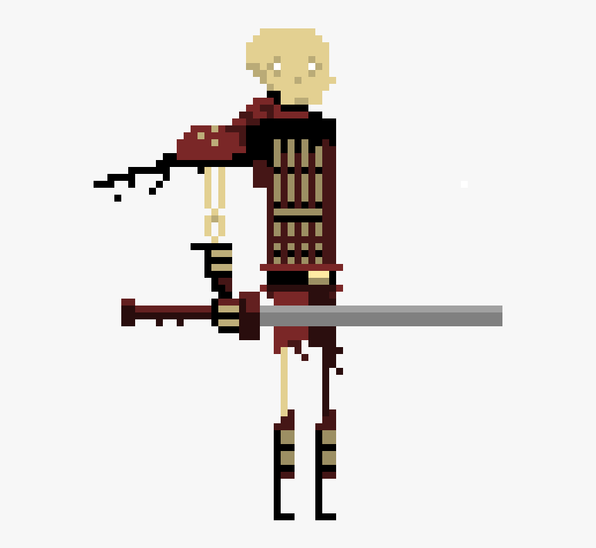 Skeleton Warrior Pixel, HD Png Download