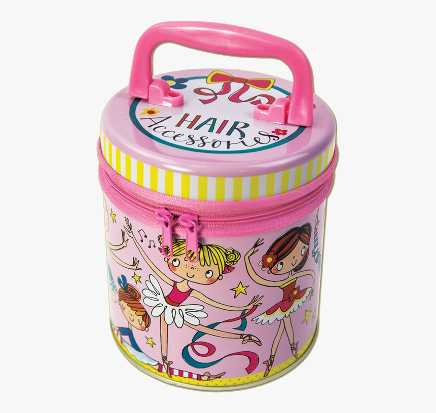 Ballerina Zipped Hair Tin Rachel Ellen Designs Pink - Rachel Ellen Hair Accessories Tin, HD Png Download