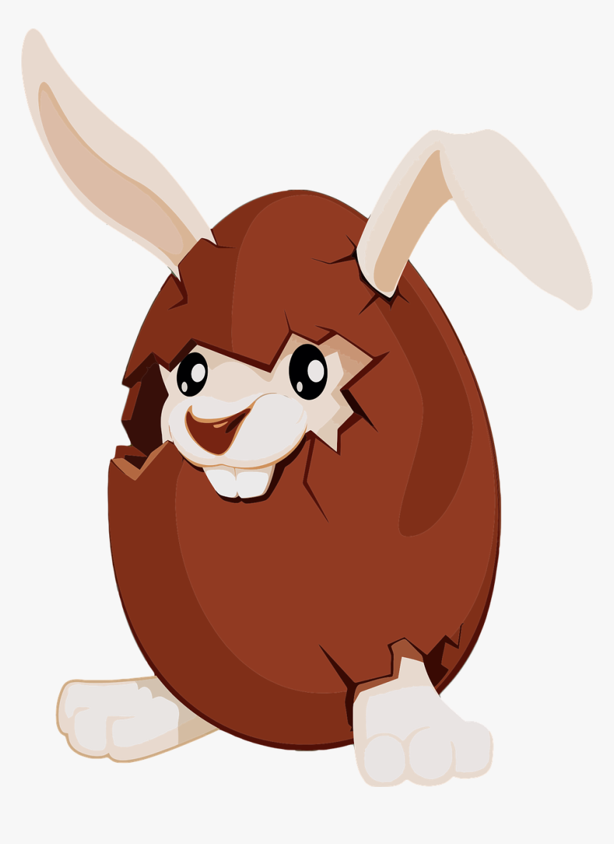 Easter Eggs Clipart With Bunnies, HD Png Download