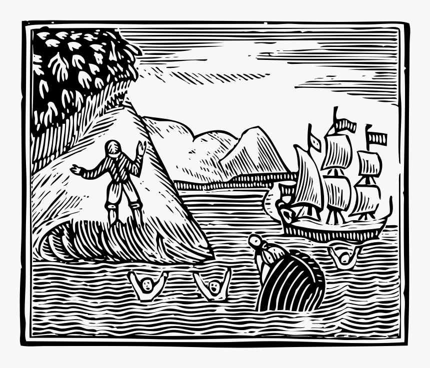 Robinson Crusoe The Wreck - Robinson Crusoe Coloring Pages, HD Png Download