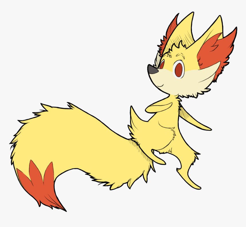 Fennekin The Fluffy - Cartoon, HD Png Download