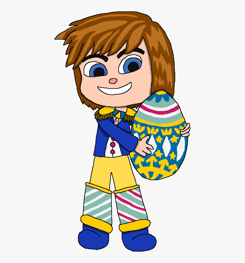 Eric Von Schweetz Holding A Easter Egg - Cartoon, HD Png Download
