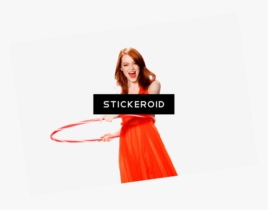 Emma Stone Hula Hoop - Girl, HD Png Download