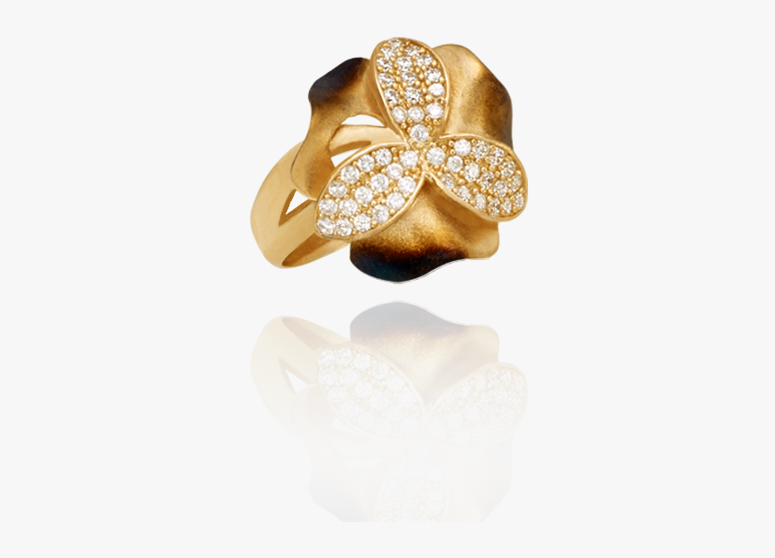 Ember Tri- Petal Buttercup Ring - Ring, HD Png Download