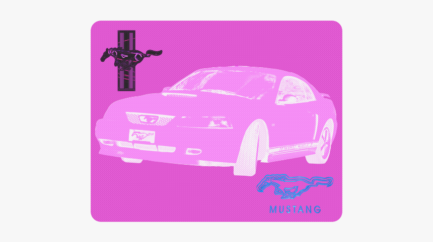 Mustang Gt Pink Rectangle Mousepad - Audi Avantissimo, HD Png Download