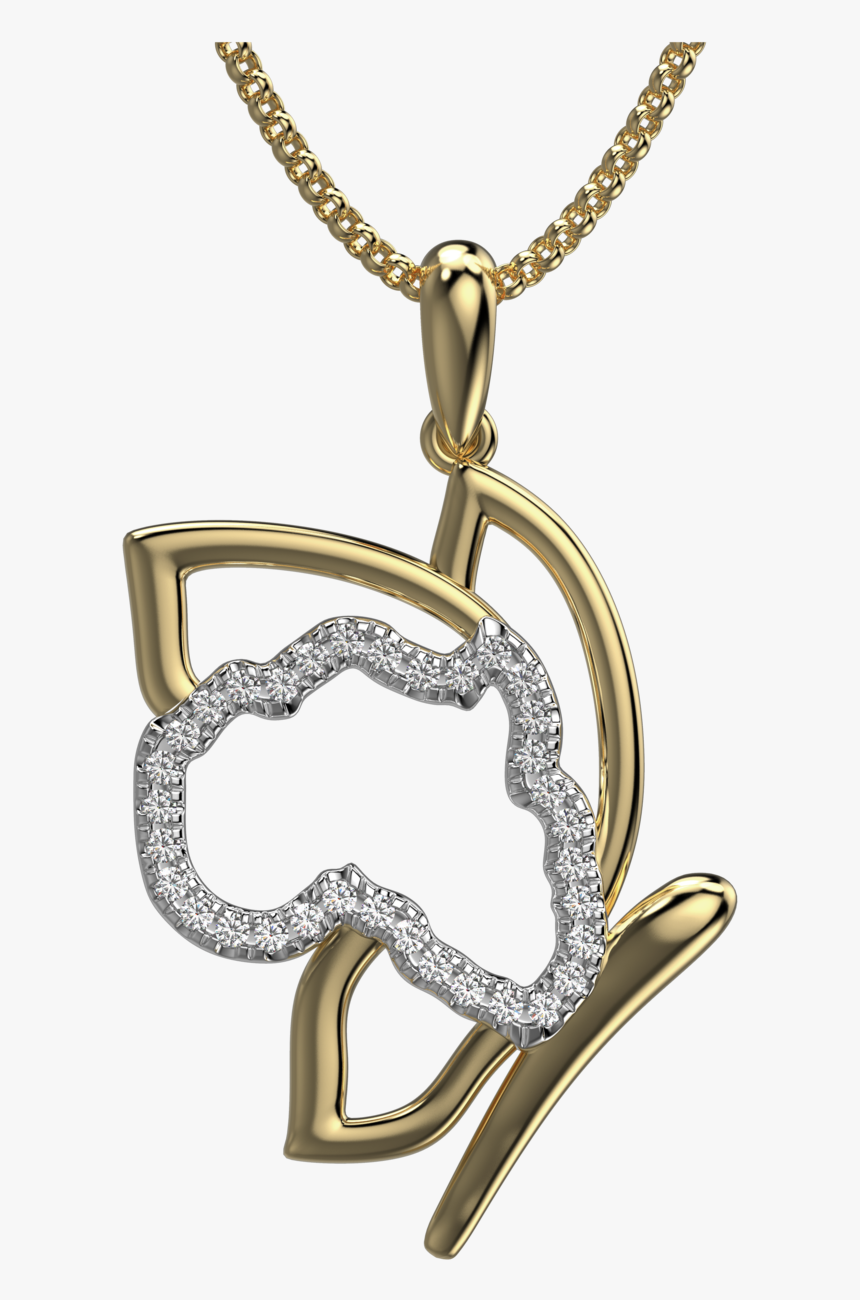 Shimansky My Africa Butterfly Pendant 18k Yellow And - Locket, HD Png Download