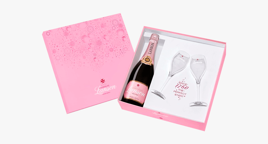 Gift Set Punta Del Este 2 Champagne Flutes - Lanson Gift Set, HD Png Download