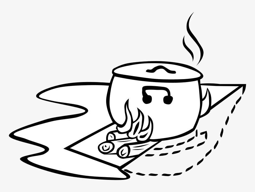 This Graphics Is Bonfire Cooking Crane About Bushcraft, - Cooking Clip Art, HD Png Download