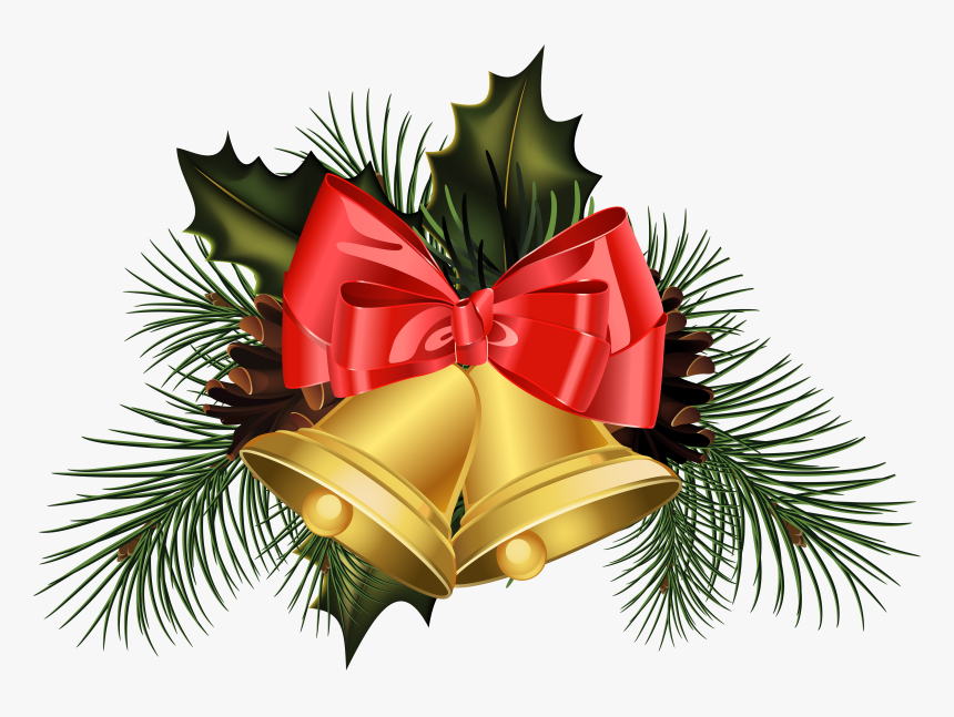Jingle Bell Christmas Easter Bunny Clip Art - Christmas Bells No Background, HD Png Download