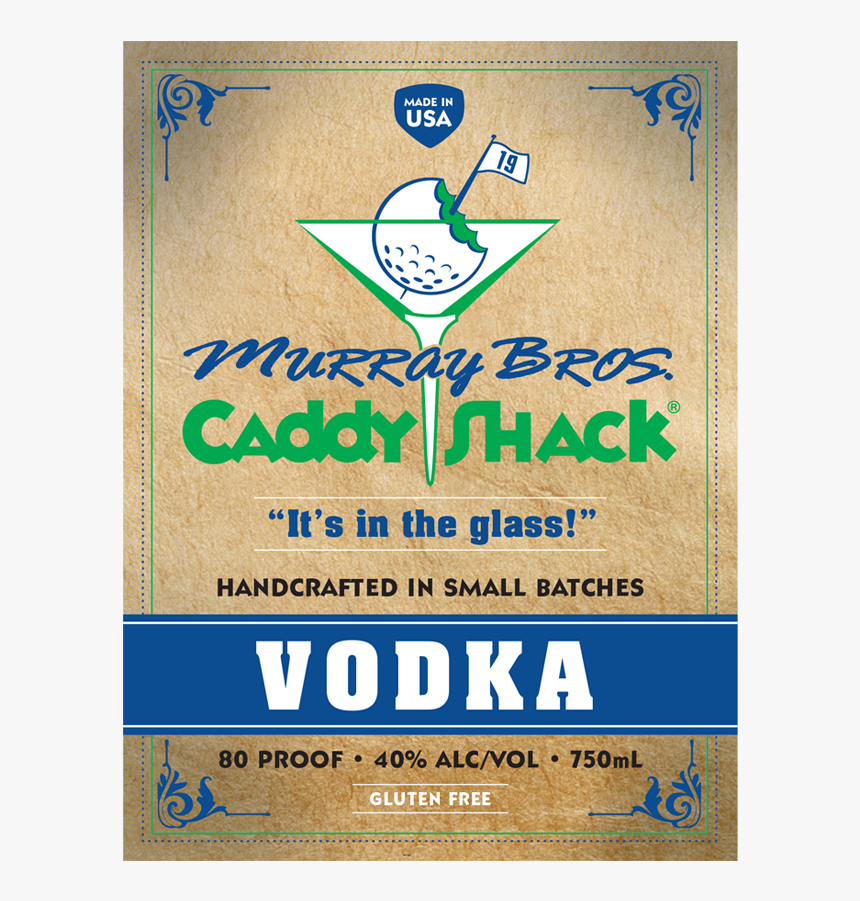Murray Bros Caddyshack Vodka Caddyshack Vodka, HD Png Download