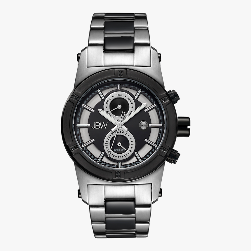 Jbw Strider J6263g Two Tone Stainless Steel Black Ion - Watch, HD Png Download