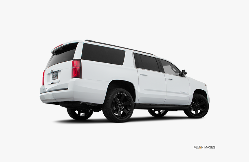 White Chevy Tahoe Rear, HD Png Download