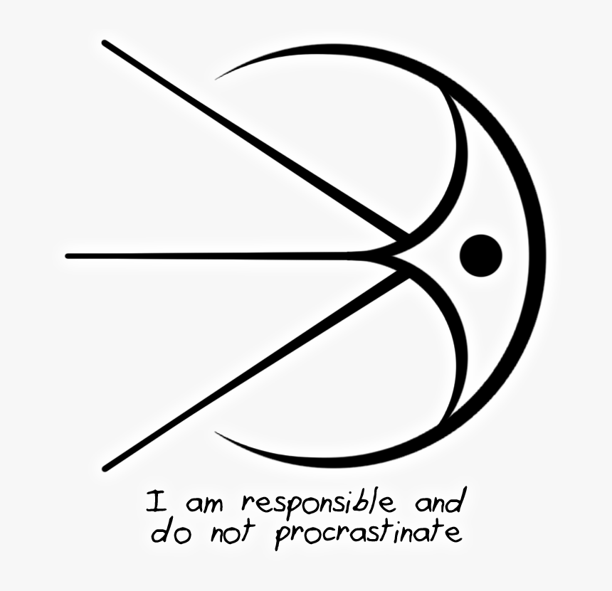 “i Am Responsible And Do Not Procrastinate” Sigil
requested - Circle, HD Png Download