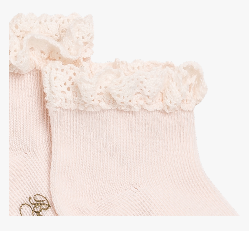 Baby Socks With Lace Milk White - Lace, HD Png Download