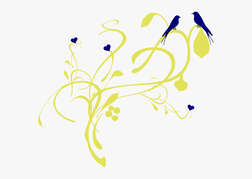 Birds On A Branch Svg Clip Arts - Vines Clip Art, HD Png Download