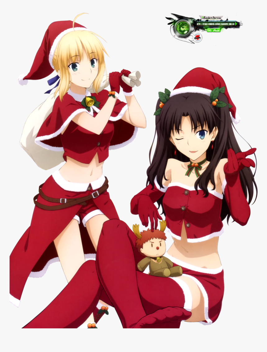 Rin Tohsaka And Saber, HD Png Download