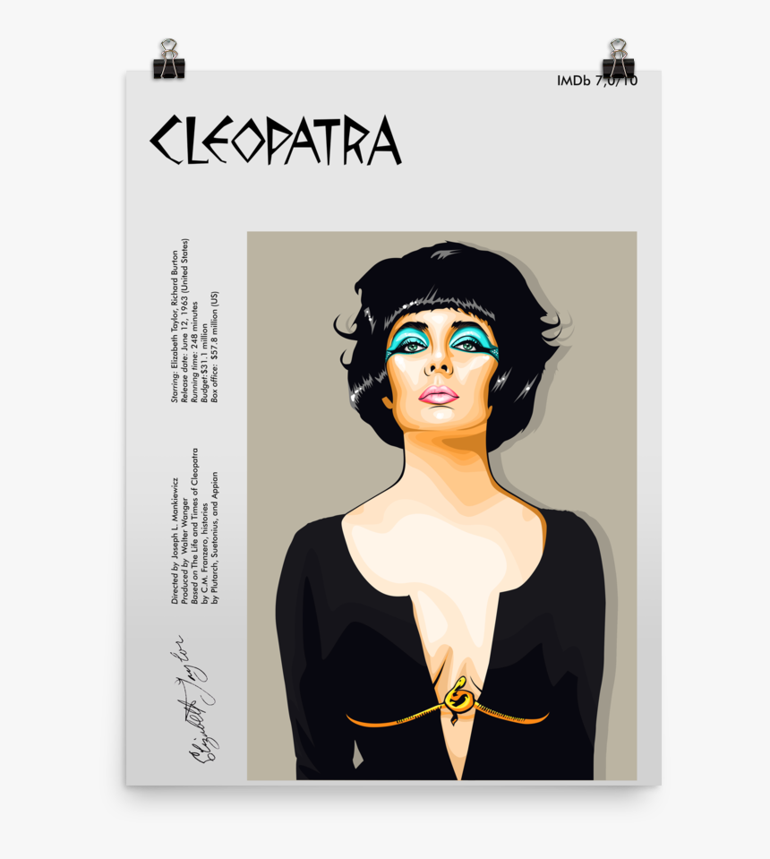 Elizabeth Taylor Cleopatra, HD Png Download